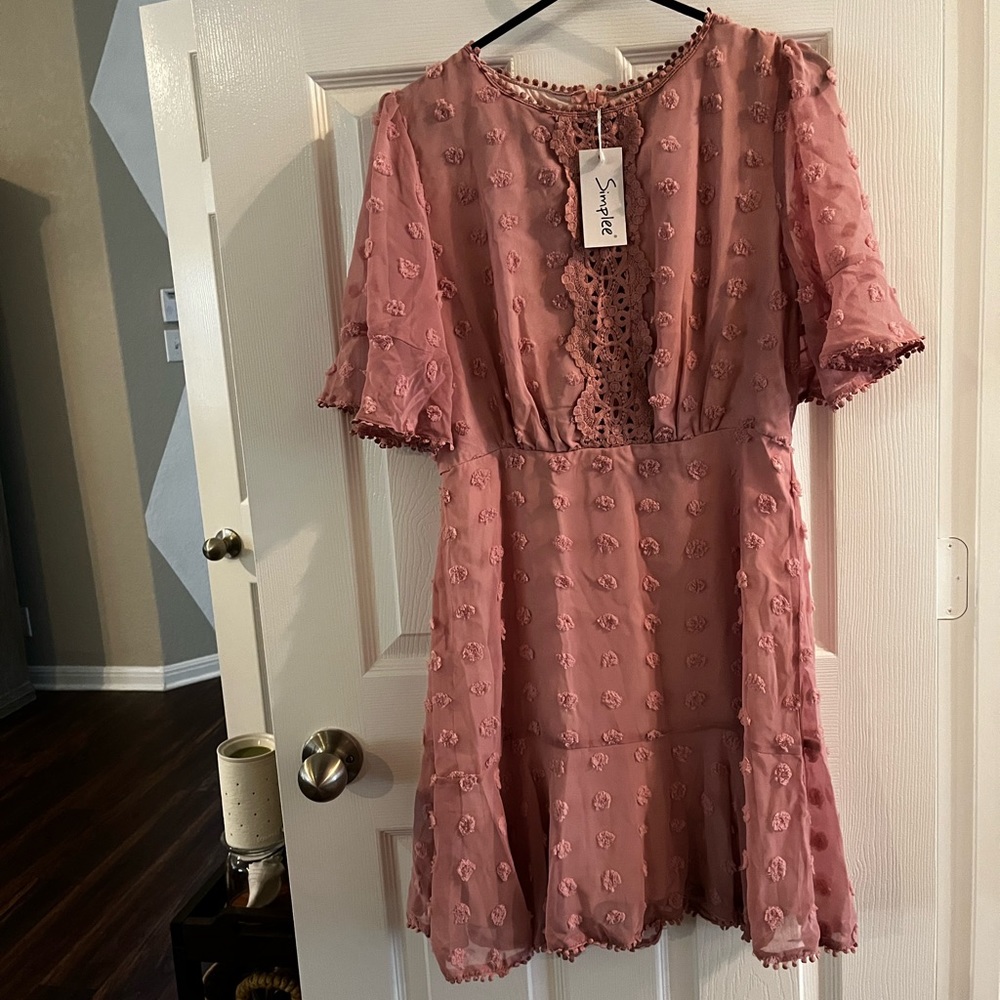 Summer/ springtime rose colored dress